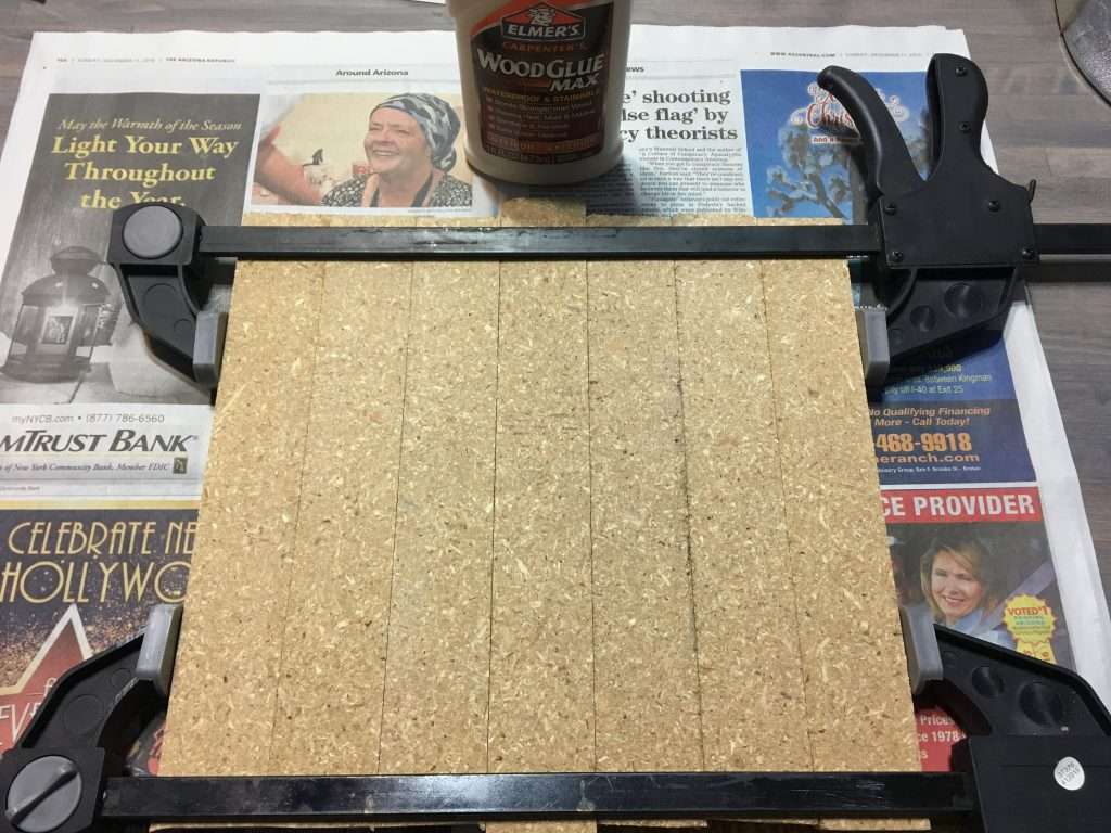 clamping glued strips