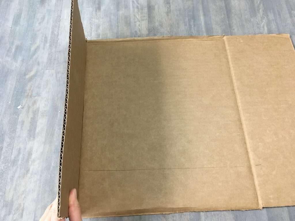 corrugated ridges on cardboard