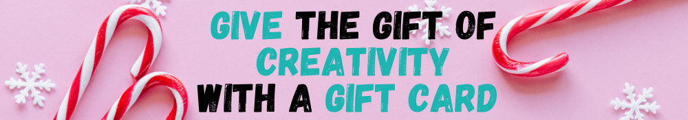 banner ad for gift cards to our craft studio