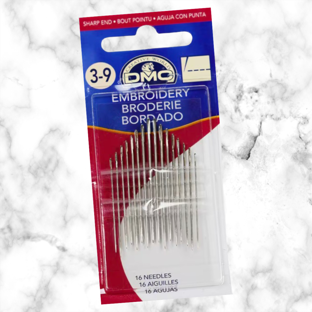 embroidery needle set sizes 3-9