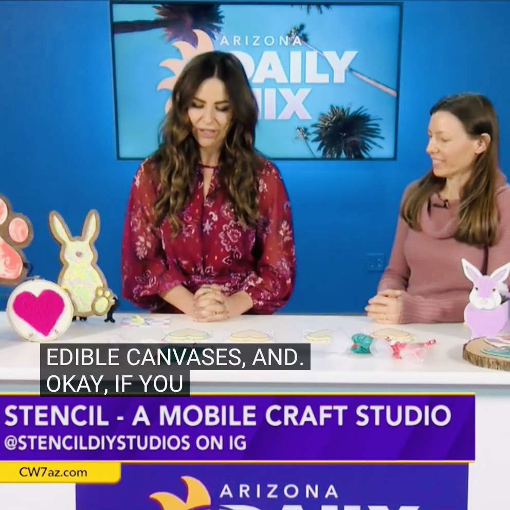 Nicole Bolin decorating cookies on the Arizona Daily Mix