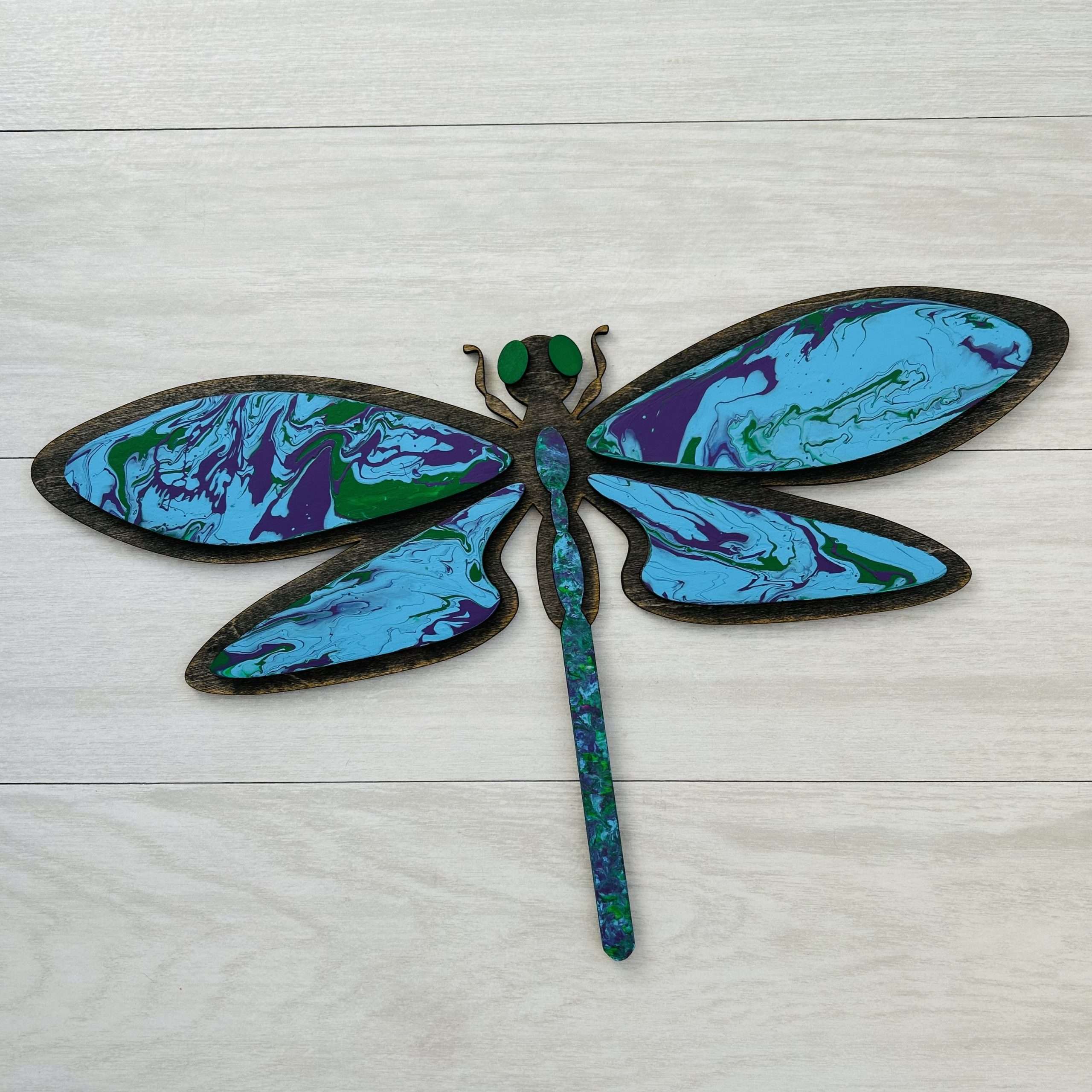 Dragonfly Paint Pour