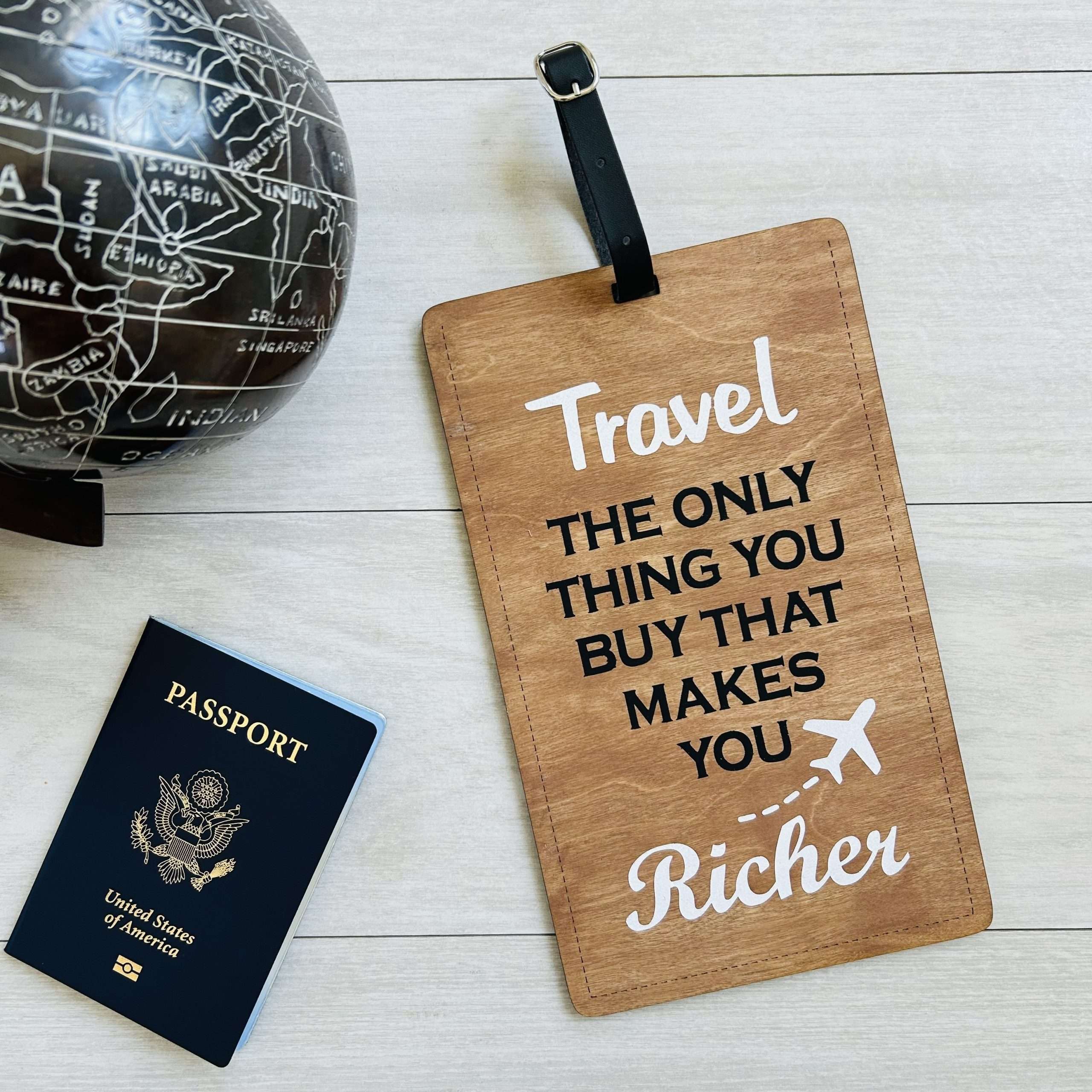 Oversized Luggage Tag Decor