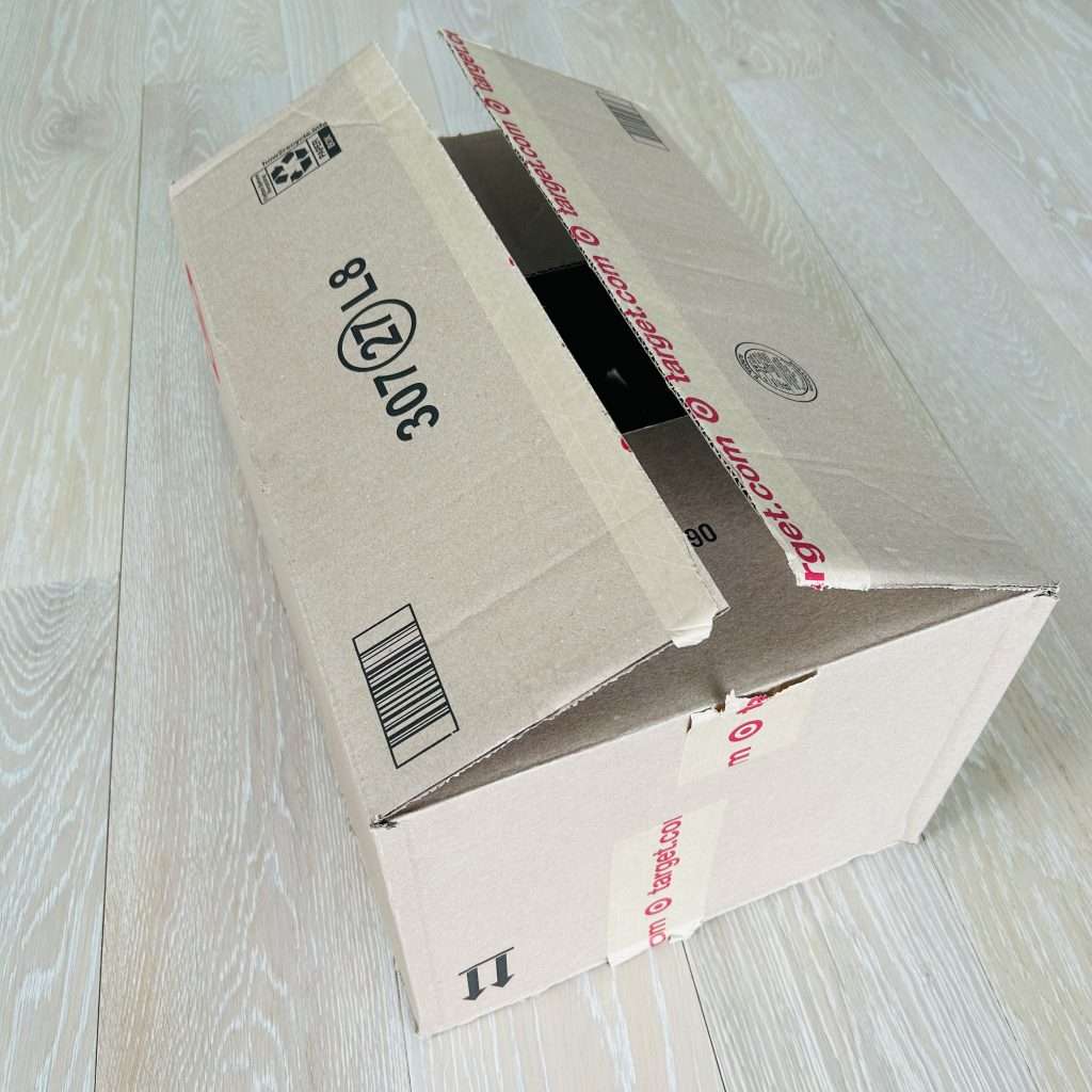 cardboard box for making a birch log
