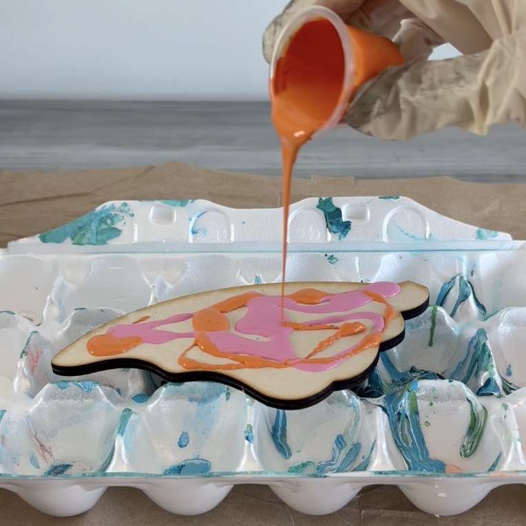 Butterfly Paint Pour